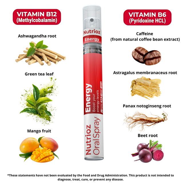 Nutrioz Energy Oral Spray — Full Product Information