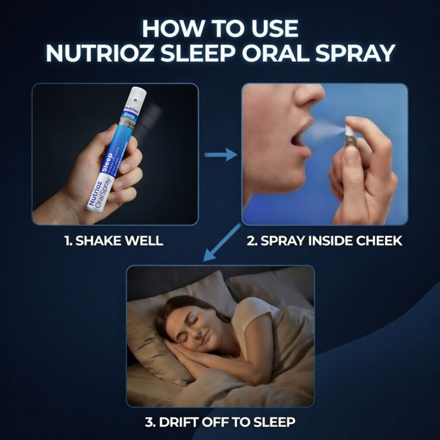 Nutrioz Sleep Oral Spray — Powered by Molecular Spray Technology®