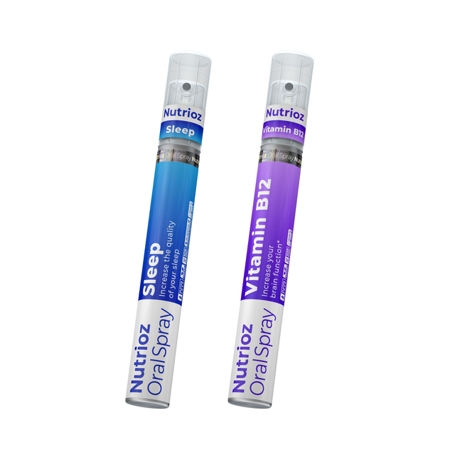 Nutrioz Sleep + B12 Oral Spray Bundle — Powered by Molecular Spray Technology®